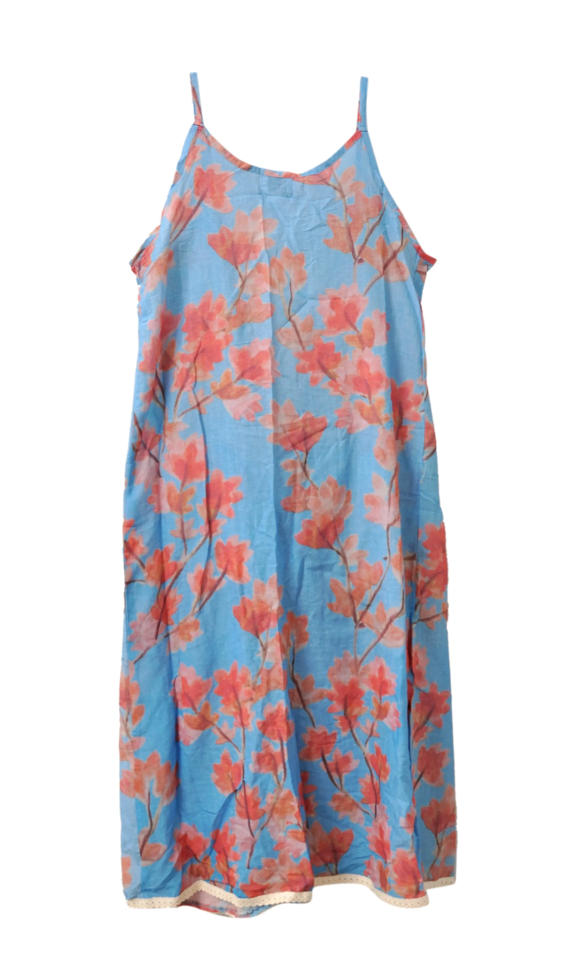 Strappy Gohanameyya Wrap Dress Aqua
