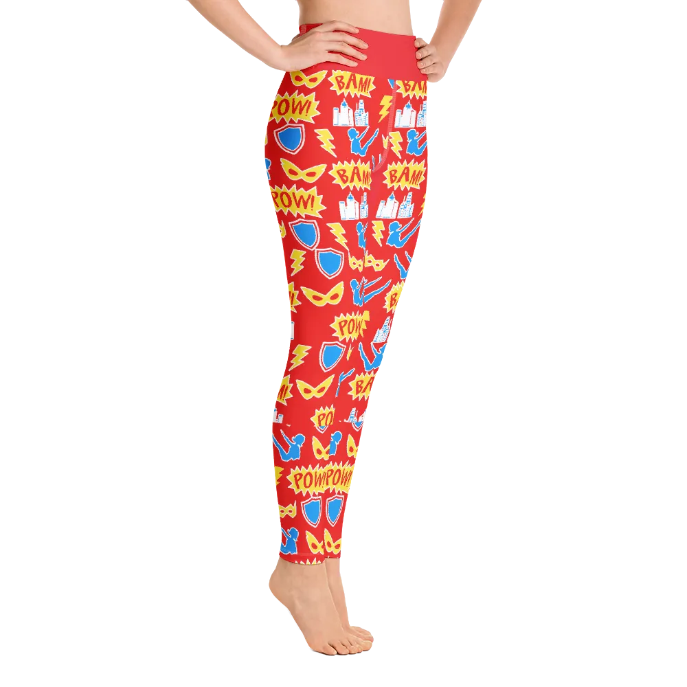 SuperHero Pilates High Waisted Leggings