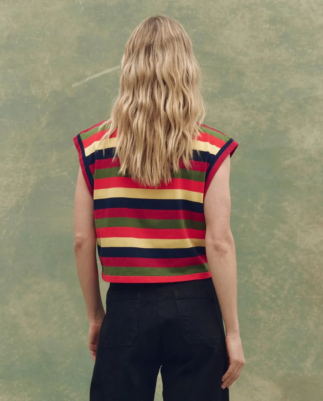The Great - The Square Tee in Playa Stripe