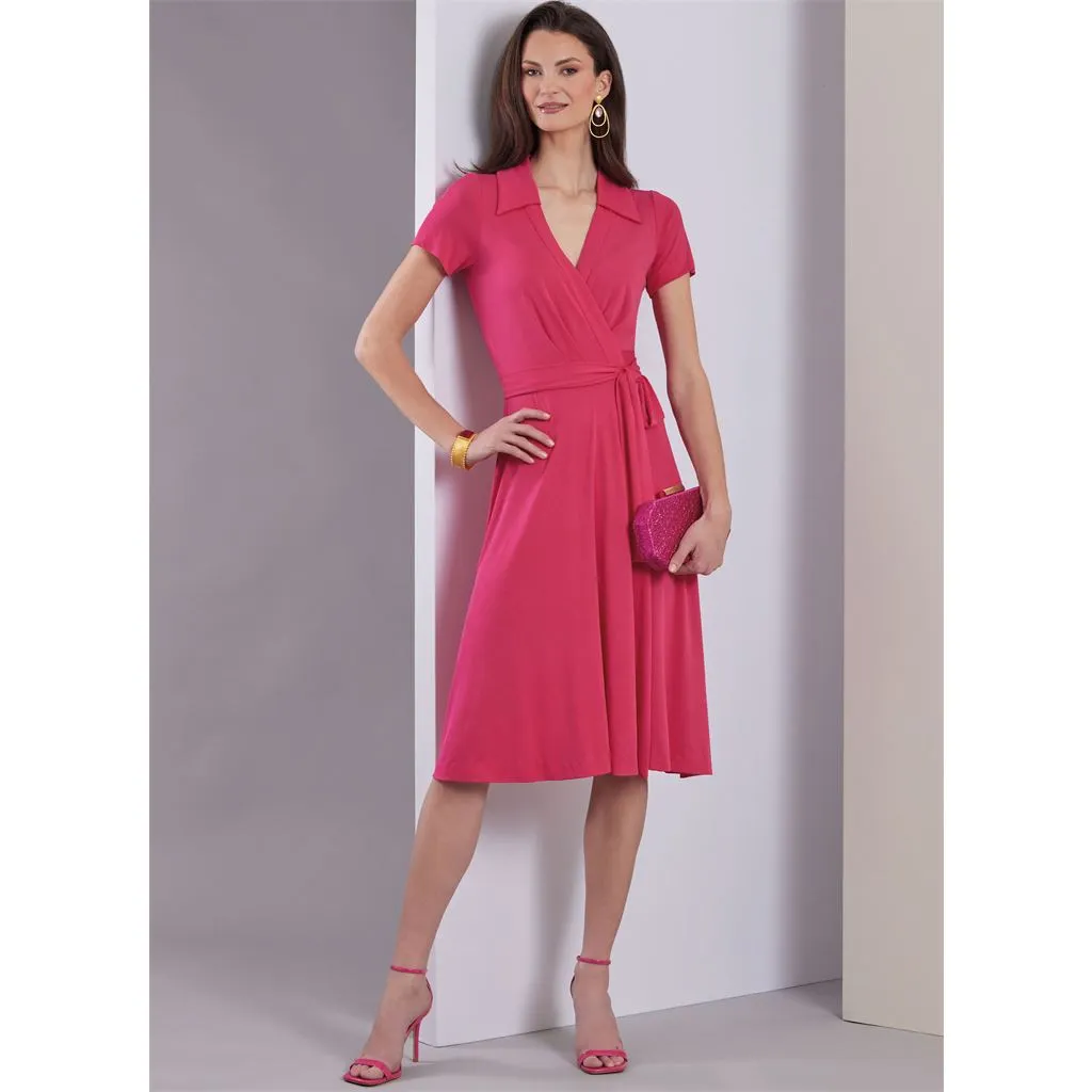 Vogue Pattern V1952 Misses' Wrap Dresses