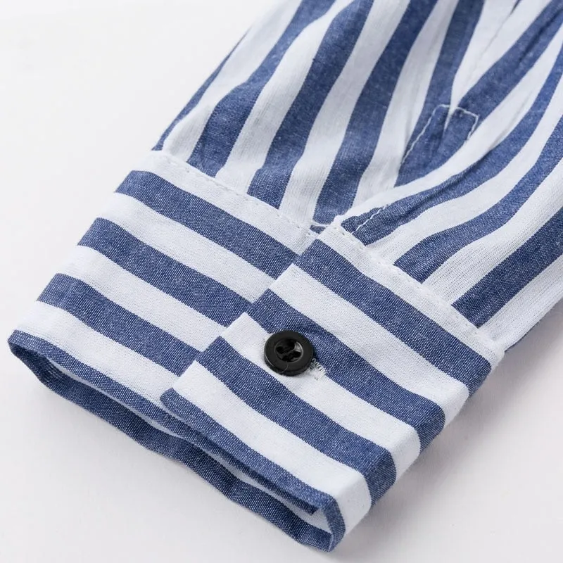 Women's Autumn Double Breasted Stripe Blazer